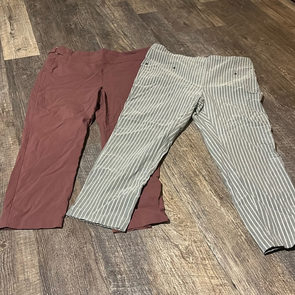 Women’s size xl and 0x dress capri lot